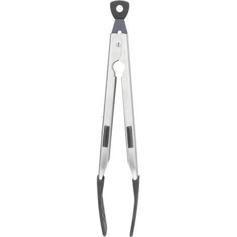 Pince de cuisine robuste en acier inoxydable 304, antidérapante et résistante à la corrosion, idéale pour barbecue et pâtisserie, couleur noire. (1/5)