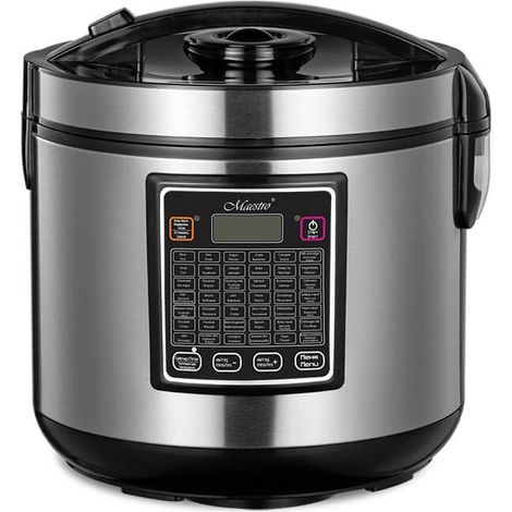 Maestro mr-793 multicuiseur 5 l 900 w noir, acier inoxydable