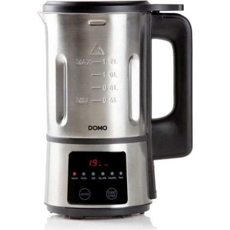 Blender chauffant DOMO - Inox – 1,2 L - 6 programmes – 800 Watt – DO727BL (1/5)