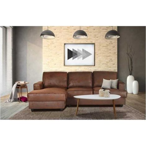 Paul Ecksofa links braun vintage bequem (1/3)