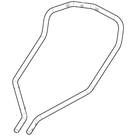 Guidon supérieur avec grip tondeuse à batterie Stiga