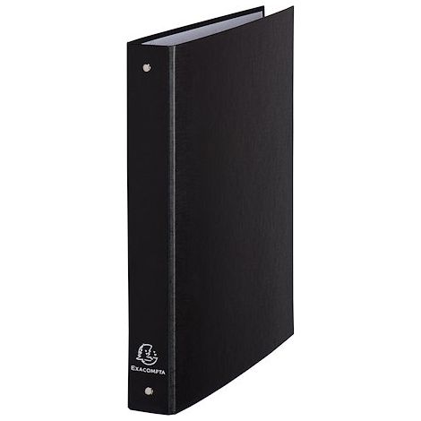 Classeur 4 anneaux carton plastifié dos 3,5 cm noir