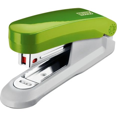 Novus evolution e15 fresh grapadora de sobremesa - hasta 15 hojas - grapado cerrado y clavado - incluye 200 grapas nâº10 - color verde/gris