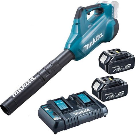 Makita DUB362 Twin LXT 18v 36v Brushless Turbo Leaf Blower 2 x 5.0ah +Charger (1/4)