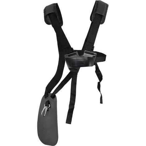 1pc Brush Cutter Harness - Double Shoulder Harness Mower with Durable Nylon Belt Adjustable Brush Cutter Harness for STIHL FS, KM Series String Trimmer (Black) (1/4)