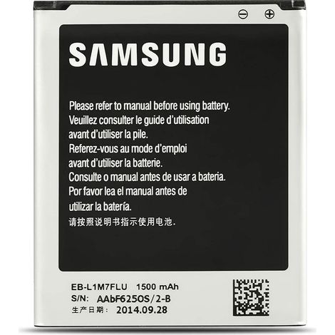 Batterie d'origine pour Samsung EB-L1M7FLU Galaxy S3 Mini GT i8190 i8190N i8200 1500 mAh