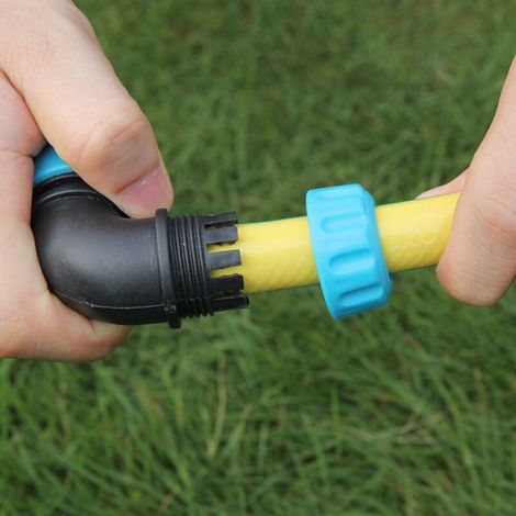 Raccord Rapide ABS - Coudé 90° - Pour Tuyau D'arrosage Et Lavage Voiture - 1 2 Pouces - 2 Pièces (1/5)