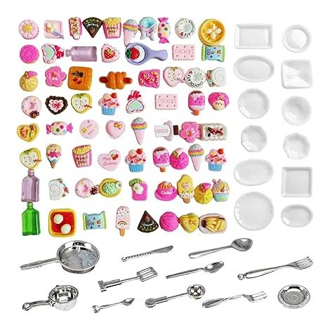 Jouet de Boisson Miniatures Objet Miniature Accessoires pour Mini Maisons de Poupées Style Aléatoire pour Décorer Les Tables Dinette (1/5)