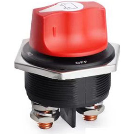 Interruttore di disconnessione batteria da 300 A, interruttore principale di interruzione batteria, isolatore di disconnessione per auto, camion, camper, barca, quad, veicolo fuoristrada (1/5)