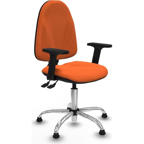 Piqueras y Crespo Silla dinámica naranja oficina regulable (1/3)