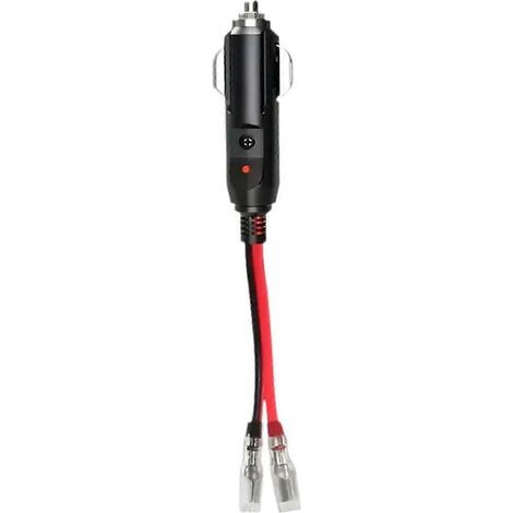 Adaptateur allume-cigare mâle avec témoin LED 12 V 20 A 16 AWG pour moto, camion et voiture (1/5)