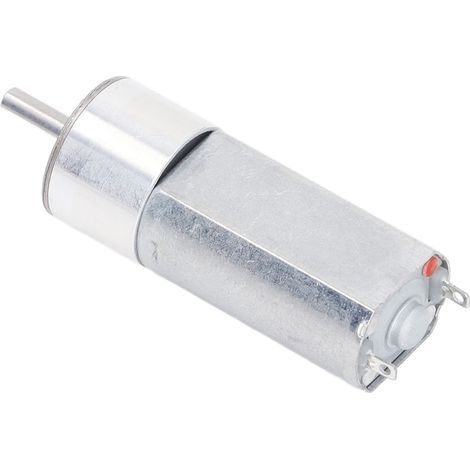 Moteur à engrenages électrique 12 V CC à réduction de vitesse à couple élevé avec arbre de sortie central de 3 mm de diamètre pour robots, voitures et jouets DIY, 80 tr/min (1/4)