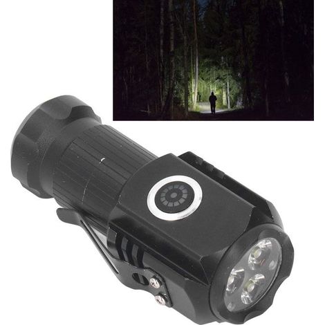 BelleRise - Mini lampe torche LED – 3 LED puissantes + USB-C – Ultra-compacte– pour camping et usage quotidien (1/5)