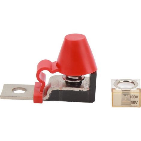 Kit of block of fuses terminaux 58V with stud unique M8 for several Batteries, ignition of boat, truck, camping-car, vehicles of Construction, 100HAS (1/5)