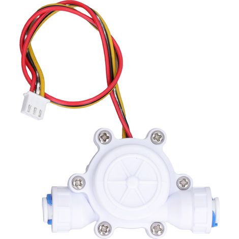 Capteur de débit d'eau pour fontaine, compteur d'eau à interface barbelée, capteur à effet Hall avec câble 3 fils DC3.5-24V (1/5)