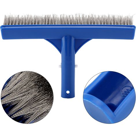 Brosse métallique de 25 cm pour le nettoyage du fond et des parois des piscines, bassins, spas et sources thermales. (1/5)