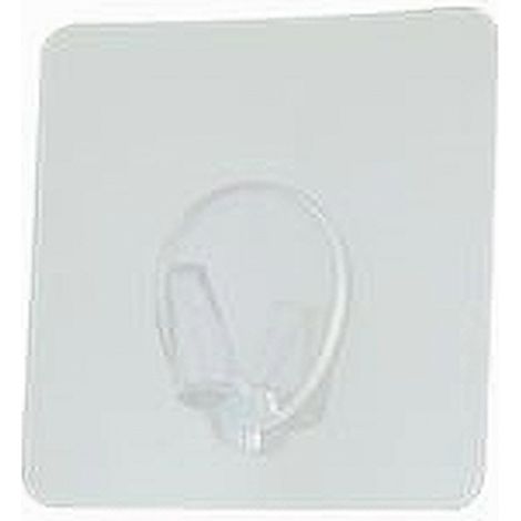 TRADE SHOP - Set 3 Ganci Appendino Adesivi Parete Cucina Bagno Attaccapanni Trasparente 87760 -