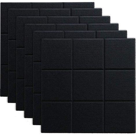 Panneaux Acoustiques en - Décoration Murale Modifiable Coupable Tableau Feutre pour Bureau Cuisine 12 30x30cm Fibre Polyester (1/5)