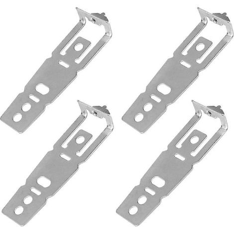 Set mit 4 Geschirrspüler-Montagehalterungen inklusive Schrauben, WD01X27759, Geschirrspüler-Montageclips für Quarz-Arbeitsplatten, Unterbau. (1/5)