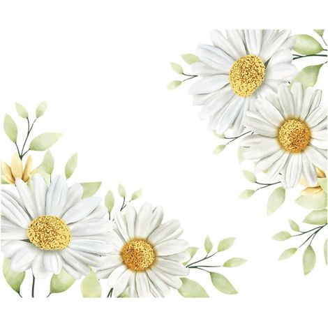 1 Set Decor Removable Stickers Bedroom Classic Elegant Design Flower (1/5)