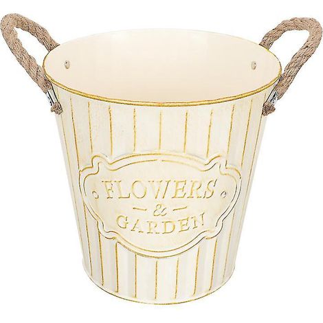 1 pot de fleurs en fer pour dortoir, bureau ou maison