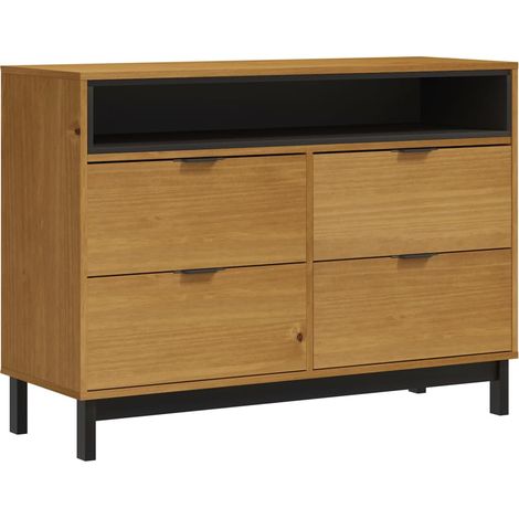 Commode FLAM 110x40x80 cm bois de pin massif
