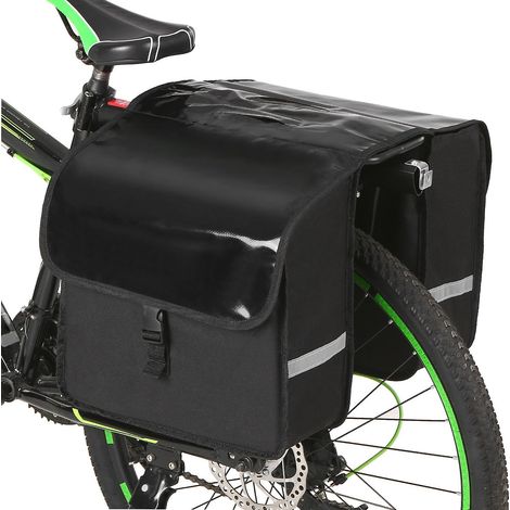28-Liter-Gepäckträgertasche für Fahrräder, wasserdicht, mit Schalter, Fahrradtasche