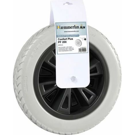 Roue Increvable Pf200 Ne Crève Jamais, Adhérence Optimale - Haemmerlin