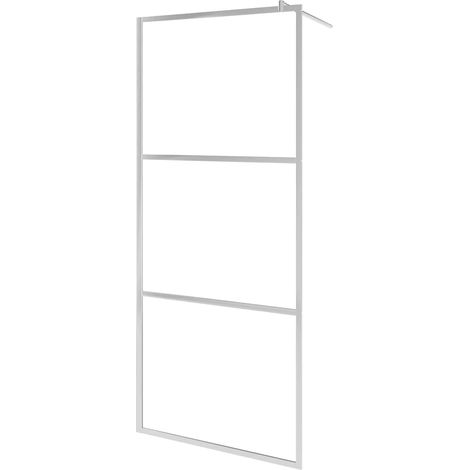 Maison Exclusive - Parete per Doccia Walk-in in Vetro Smerigliato ESG 90x195 cm