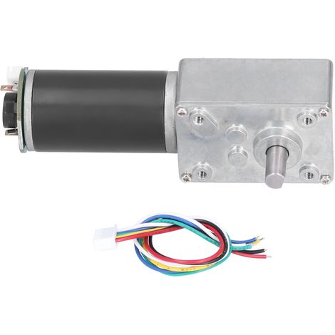 Moteur à engrenage à vis sans fin auto-bloquant, couple élevé, réducteur à turbine, arbre de 15 mm (1/5)