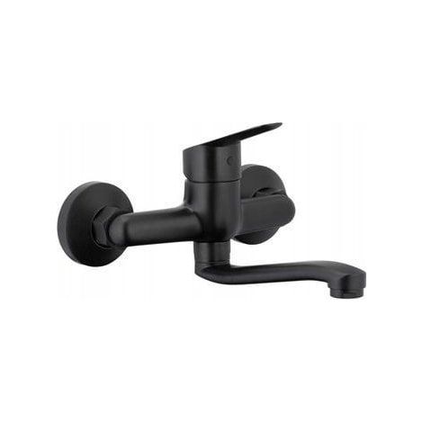 KFA Sparc Black rubinetto a muro nero design moderno