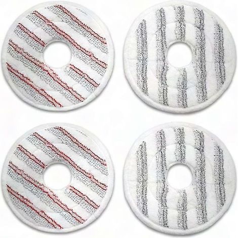 Chiffon de rechange microfibre lavable Spin & Clean 161822 pour balai de nettoyage, accessoire de sol réutilisable, lingette éponge, lot de rechanges, usage domestique, compatible avec manche, nettoya (1/5)