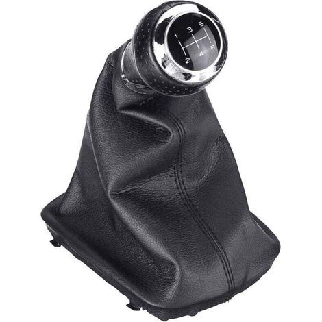 Cambio manuale a 5 marce in pelle con leva del cambio sul cofano del bagagliaio, per Audi A3 A4 Q5 S3 S4 A4 B5 A4 B6 A4 B7 A6 C5 (1/5)
