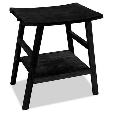Mobile consolle bagno in Teak naturale con top semicurvo (1/3)
