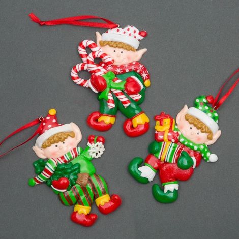 Christmas Tree Hanging Decoration 12Pcs Elves (1/5)