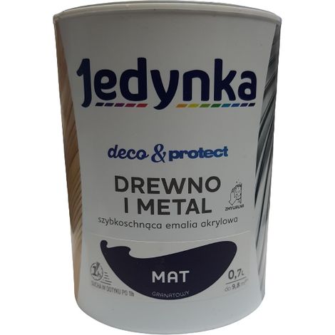 ÉMAIL ACRYLIQUE POUR BOIS ET MÉTAL BLEU MARINE MAT 1 pièce (1/4)