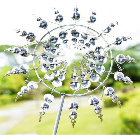Moulin A Vent - 32 Cm - En Métal - Pour Jardin Extérieur - 1 Pièce (1/5)