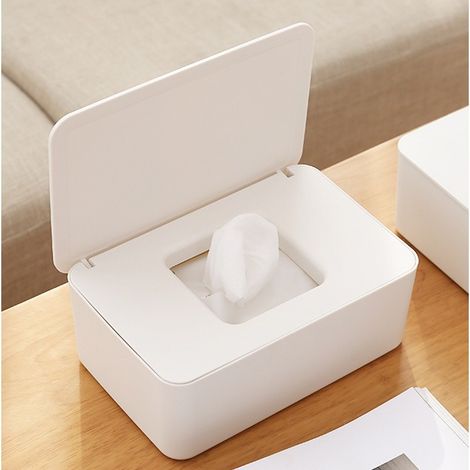 Boîte de rangement pour lingettes bébé – PVC sans BPA – Joint en caoutchouc pour fraîcheur – Capacité 100 feuilles – Design élégant (1/5)