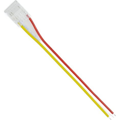 Connecteur LED COB mono 10mm 2P câble 10cm Ecolight