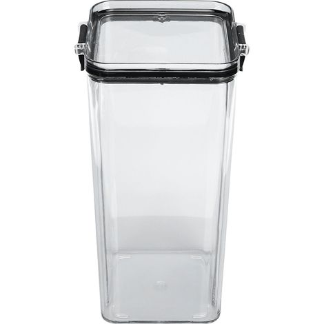 Boîte de rangement hermétique 1800ML pour grains, céréales, cuisine, plastique transparent alimentaire, récipient pour snacks secs (1/5)