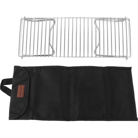 Klappbarer Campinggrill, tragbarer Edelstahlgrill, einziehbarer Grill mit Beinen, ideal für Camping und Picknicks (1/5)