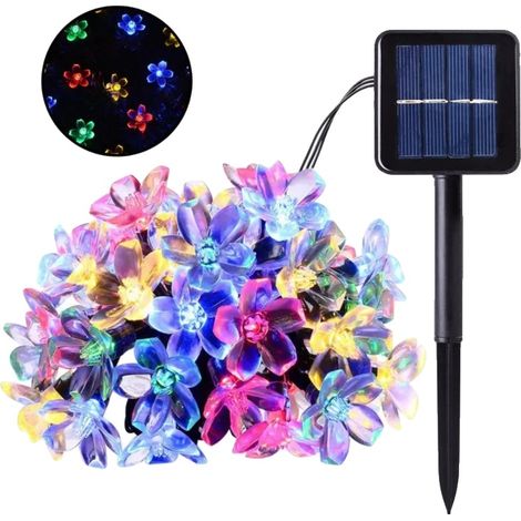 Solar-Lichterketten, umweltfreundliches Design, einfache Installation, Mehrfarbig, 12M 100 LED (1/2)