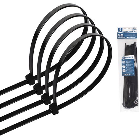 Fascette stringicavo 3,6x250mm nere Confezione 40pz Aigostar (1/2)