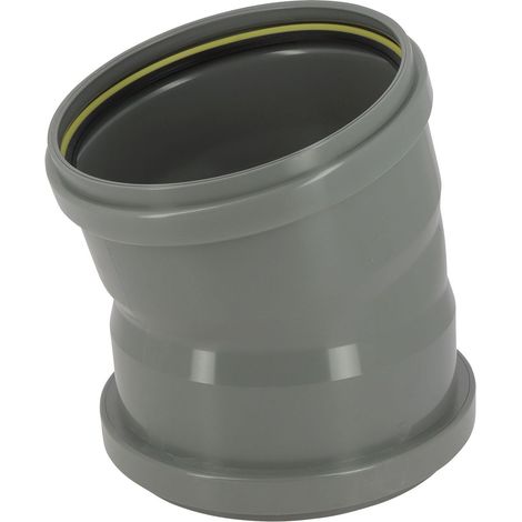 Coude 15° CR4 Ø200 Femelle Femelle Joint fixe Gris (1/5)