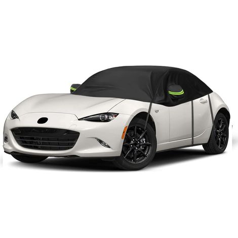 Housse de Voiture Imperméable Remplacement pour MX-5 Miata MK4 ND 2015-2025, Demi Housse de Voiture Résistante Aux UV, Anti-Poussière Demi Garage, pour Extérieur et Intérieur (1/5)