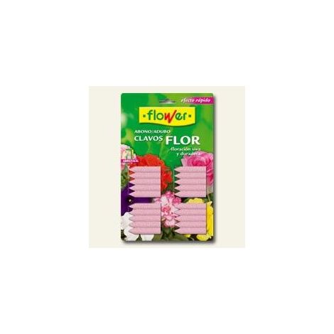 FLOWER Abono Clavos para Flores, Blister 20 uds (1/2)