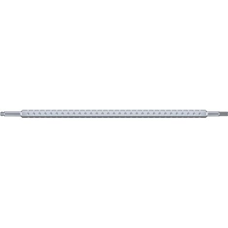 Wiha Lame interchangeable SYSTEM 4 Six pans à tête sphérique 1.3 mm, 1.3 mm, 120 mm (00582)