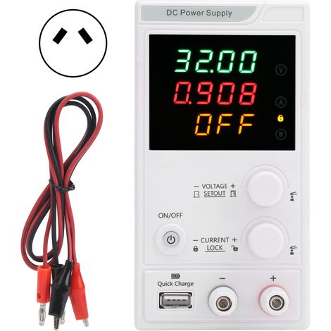 Alimentation DC 30V 5A Régulateur de Tension Stabilisateur Écran LED Industrie Fabrication Prise AU 220V 50Hz (1/5)