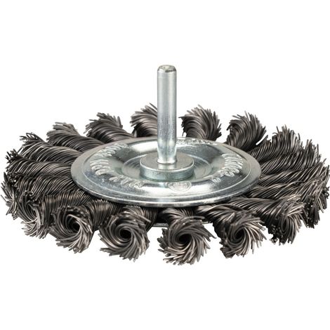 Makita Rundbürste, Ø 100 mm, gezopft, verzinkter Stahl, Rundschaft (1/4)