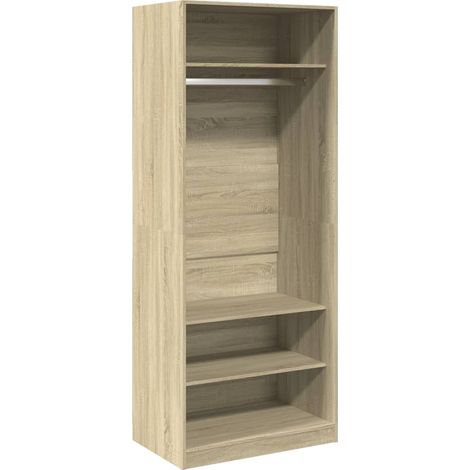 Maison Exclusive - Armadio Rovere Sonoma 80x50x200 cm in Legno Multistrato